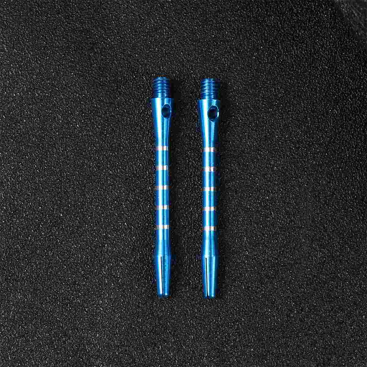 20PCS Standard 2BA Screw Thread Shafts Aluminium Alloy Accessories Metal Stems Alloy Pole Rod with 20PCS Rings (Blue)