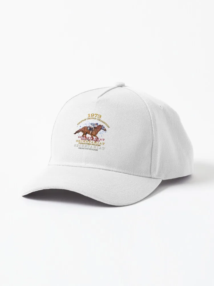 1973 Triple Crown Champion Secretariat Horse Racing Design Cap For Women Men Hip Hop Cap Street Baseball Hat New Fashion Hat