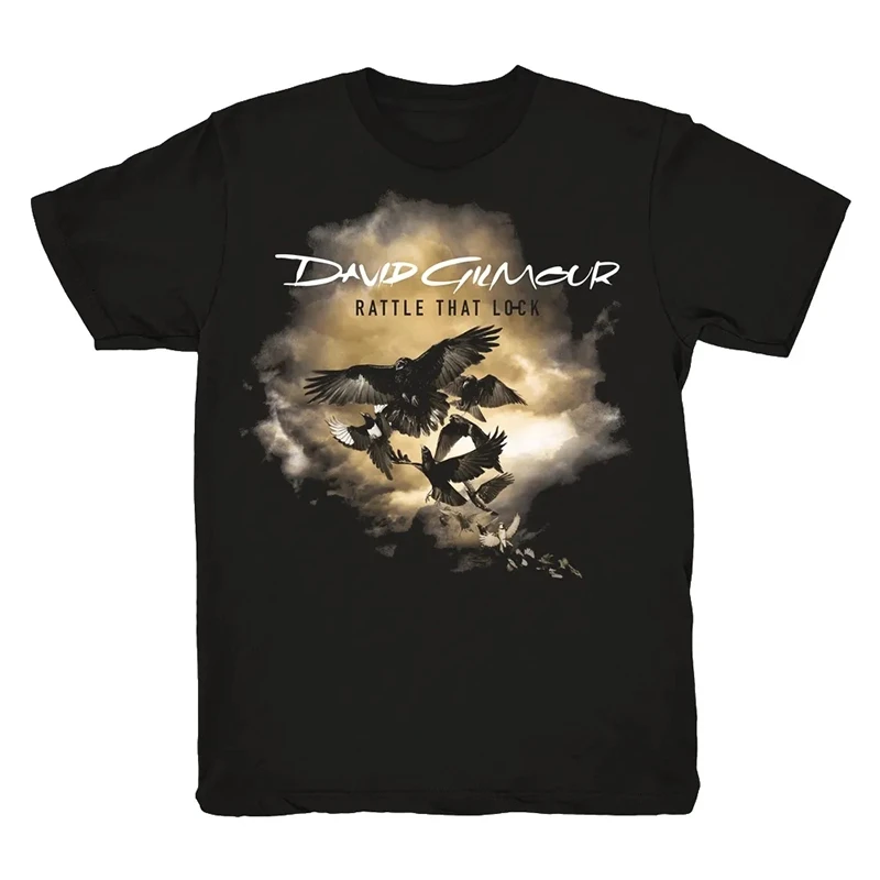 Camiseta de manga corta de algodón de la marca de moda americana Rock, músico británico, David Gilmour, cómoda y transpirable