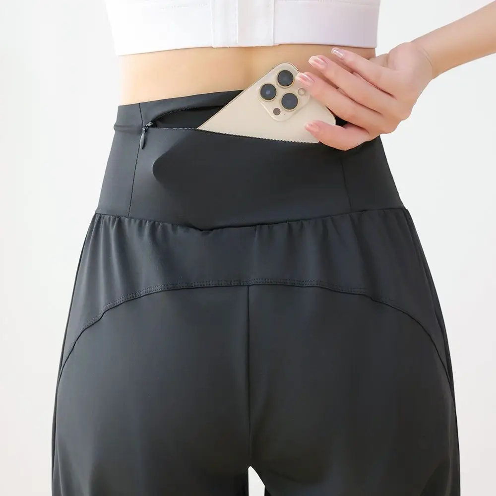 سراويل اليوغا للركض للنساء سراويل اللياقة البدنية النسائية للركض مع جيوب عالية الخصر سراويل رياضية للتمرين صالة مريحة #3