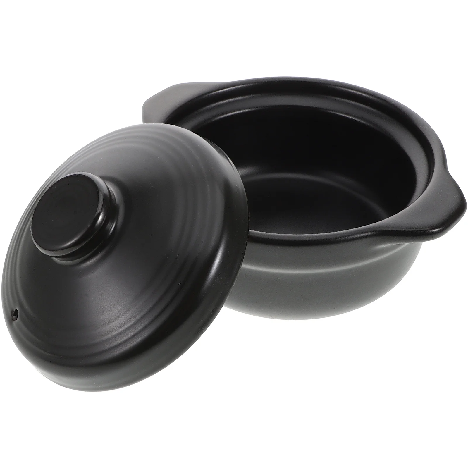 

Ceramic Stew Pot Double Handle Cooking Pot for Home Kitchen Braising Soup Stewing Household Casserole Ceramic Casserole