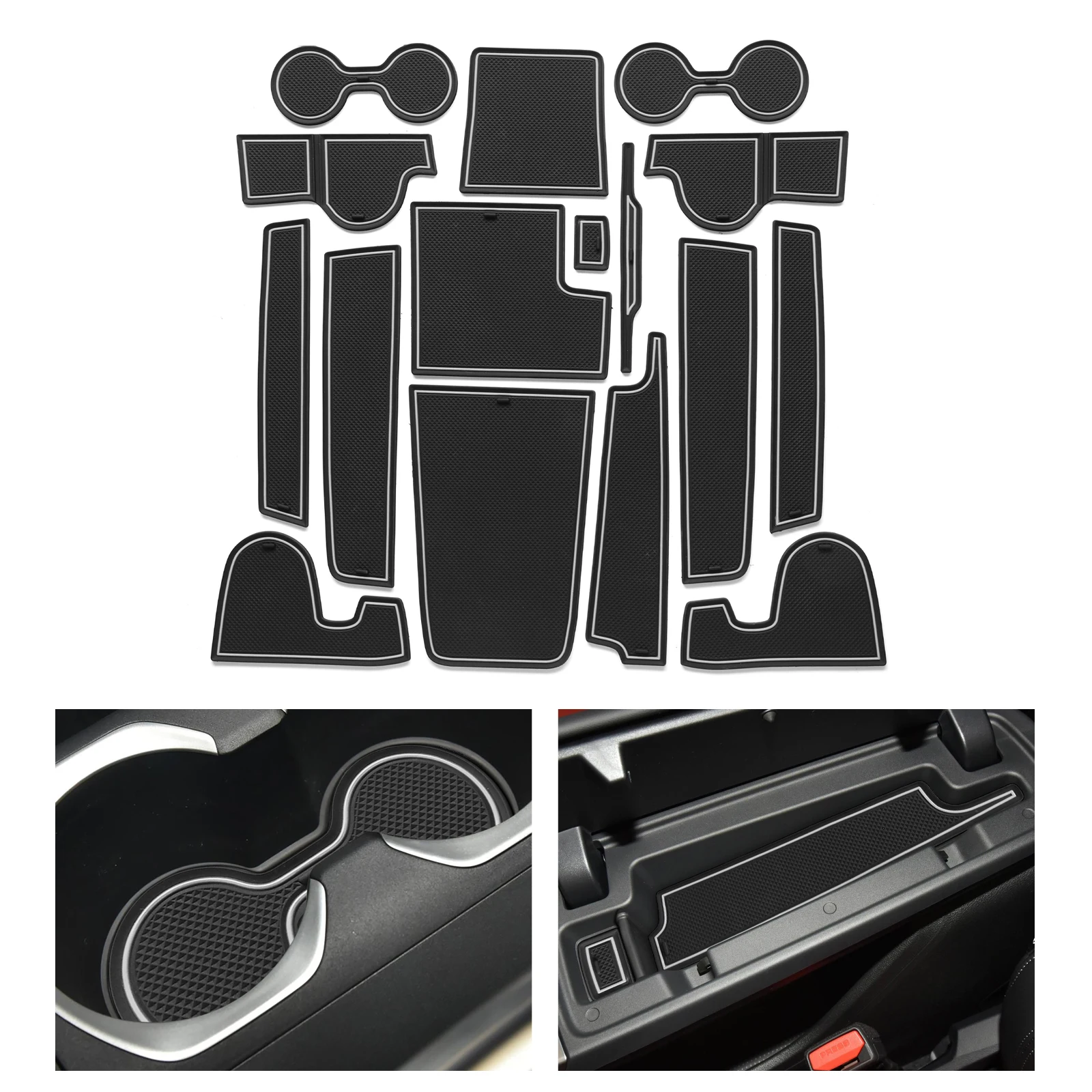 Anti-Slip Gate Slot Mat for 2022 2023 BMW X1 IX1 2024 X2 IX2 Door Groove Pad Cup Holder Interior Accessories Rubber Coaster