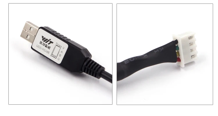 WitMotion Serial Cable,  TTL/RS232/RS485 interface optional, 1 meter length, Serial Converter for witmotion UART sensor series