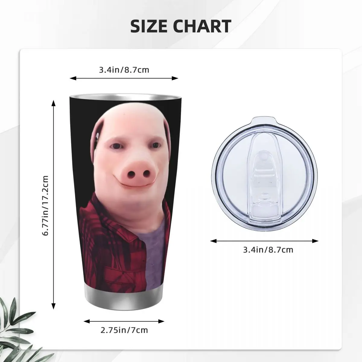 John Pork Is Calling Stainless Steel Tumbler Vacuum Insulated Mugs Thermal Cold Cup Straw With Lid 20oz