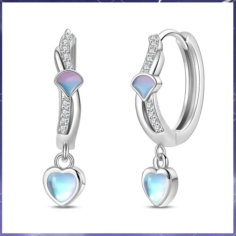 

925 sterling silver earrings, ladies' fantasy shell earrings, anniversary wedding jewelry gifts