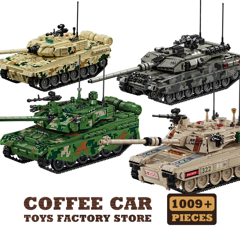 Military Classic Tank Building Blocks Sets DIY Army Armored Car Model Panzer Vehicle MOC Bricks Toys Adult Gifts Home Decoration