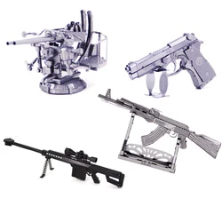 Weapon Series 3D Metal Puzzle Berett 92 Tank model DIY Laser Cut Jigsaw Model For Adult kid Educational Toys Desktop decoration