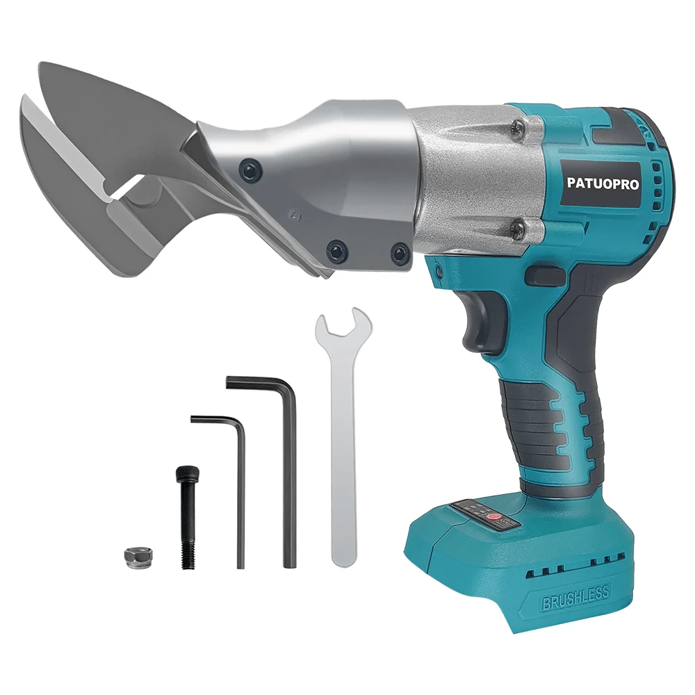 Brushless Cordless Iron Scissors Portable Metal Cutting Power Tool With Light Handheld Shear Sheet Cutter For Makita 18V Battery
