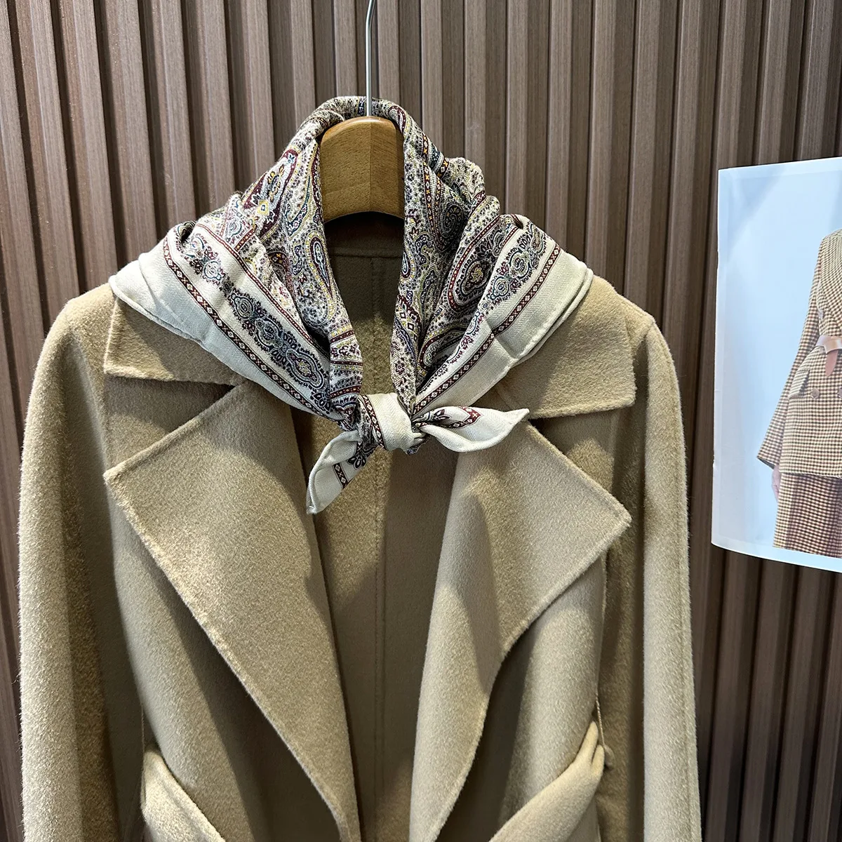 مزدوجة الطباعة الحرير وشاح من الصوف 65 النساء عصابات صغيرة هيرمز رولارد شالات شتاء دافئ الأوشحة الناعمة عصابات الأم عاشق هدية #2