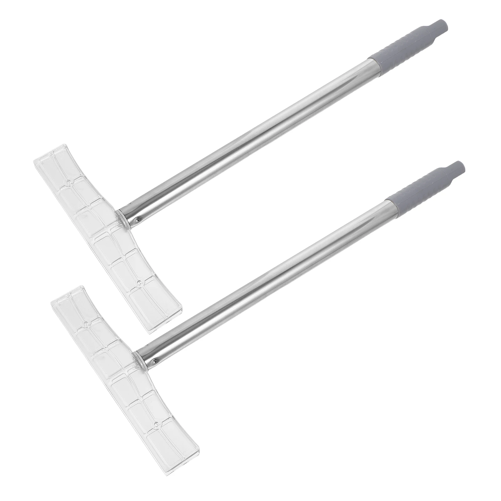 

2pcs Handheld Sign Poles Adjustable Stainless Steel Telescopic Poster Pole Clip For Protests Elections Sports Airport Outdoor