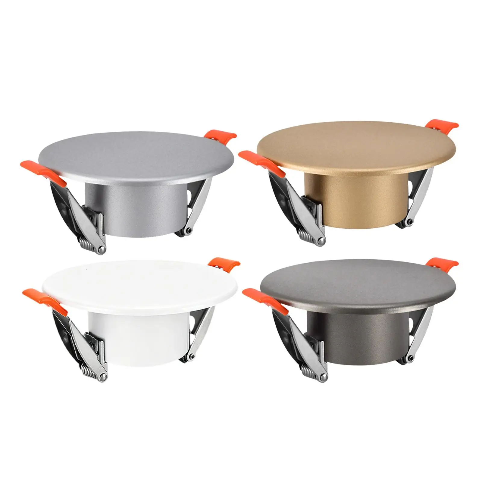 

Wall Cover Plate Round Wall Mount Decorative Panel Recessed Light Trim for Air Conditioning Holes Home Livingroom Bedroom Office