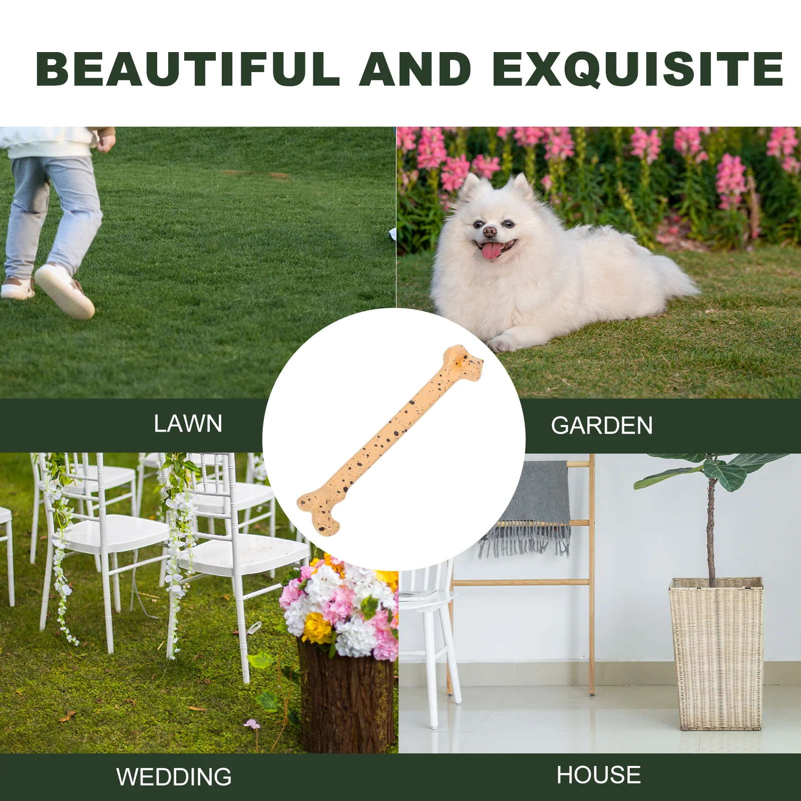 10개 미니 뼈 장식 현실적인 가짜 해골 뼈 할로윈 파티 테이블 장식 공예품 공포의 집