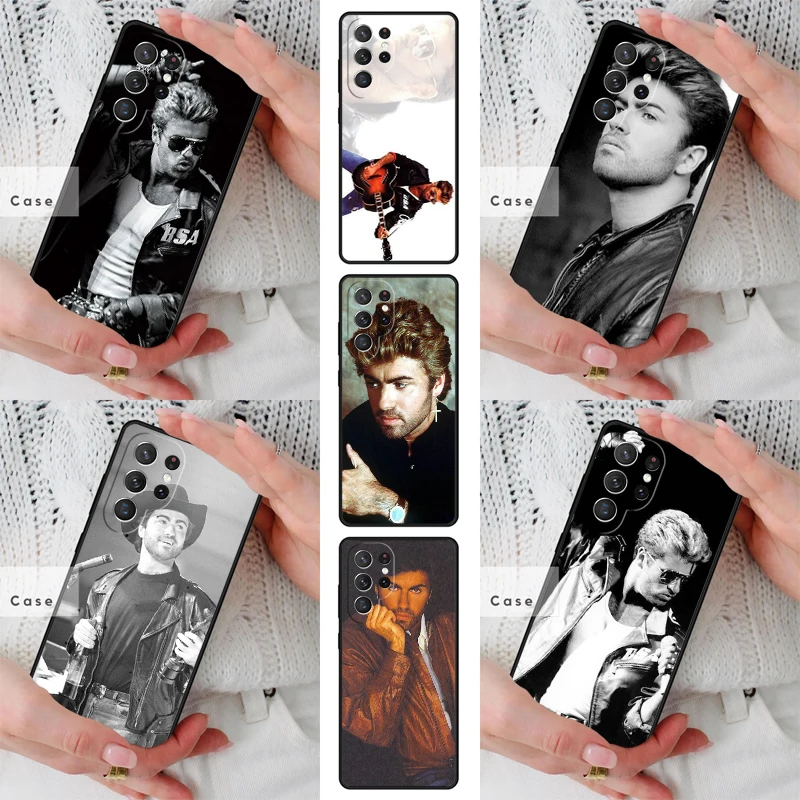george michael fashion design TPU Phone Case for Samsung Galaxy S26 S25 S24 S23 S22 S21 S20 Note10 Plus FE Ultra Cover