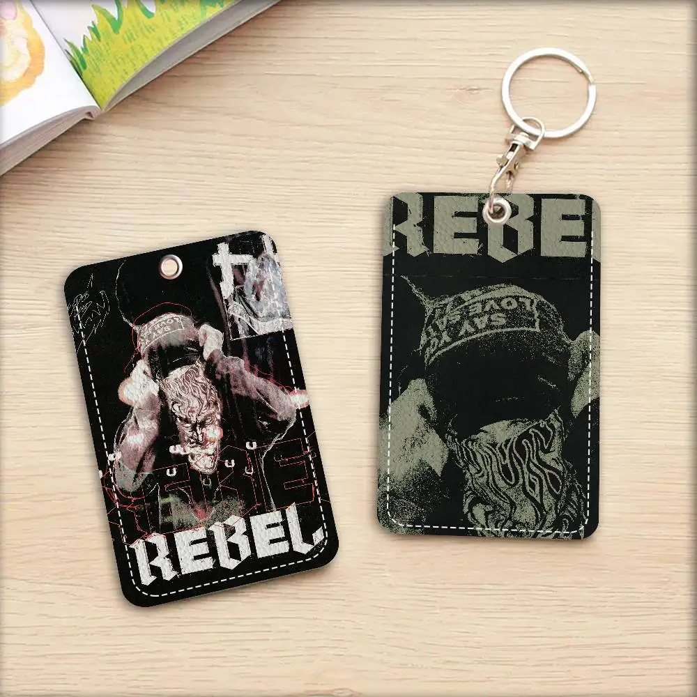 Singer EsDeeKid PU Soft Leather Rectangular Key Card Holder Induction Elevator Protection Cover Youth Faion Accory