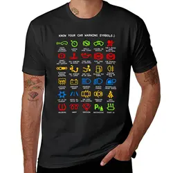 Know Your Car Warning lights Mechanics Funny Sarcastic Graphic Tee Shirts T-Shirt sweat Short sleeve tee mens clothing