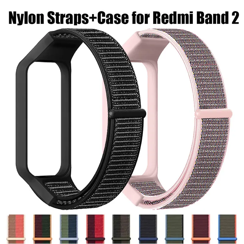 Nylon Straps For Redmi Band 2 Wrist Band Bracelet Soft SmartWatch Breathable Watchband for Xiaomi Band 8 Active Accessories