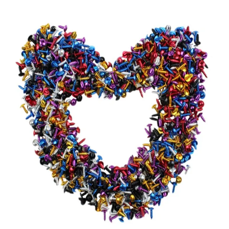 Colorful Aluminum Self-Tapping Screws Kit (30PCS, M5X14mm) - Bike & Motorcycle Fasteners, Motocross Clips Accessories