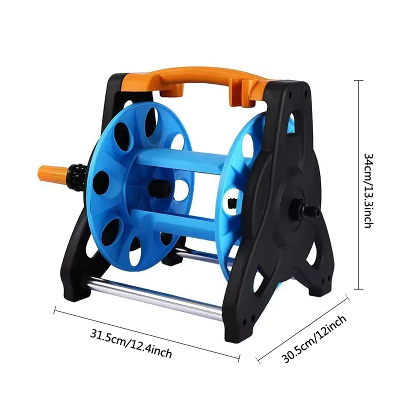 Horticultural water pipe coil rack, coiler, car wash water pipe storage rack, suitable for courtyard space saving