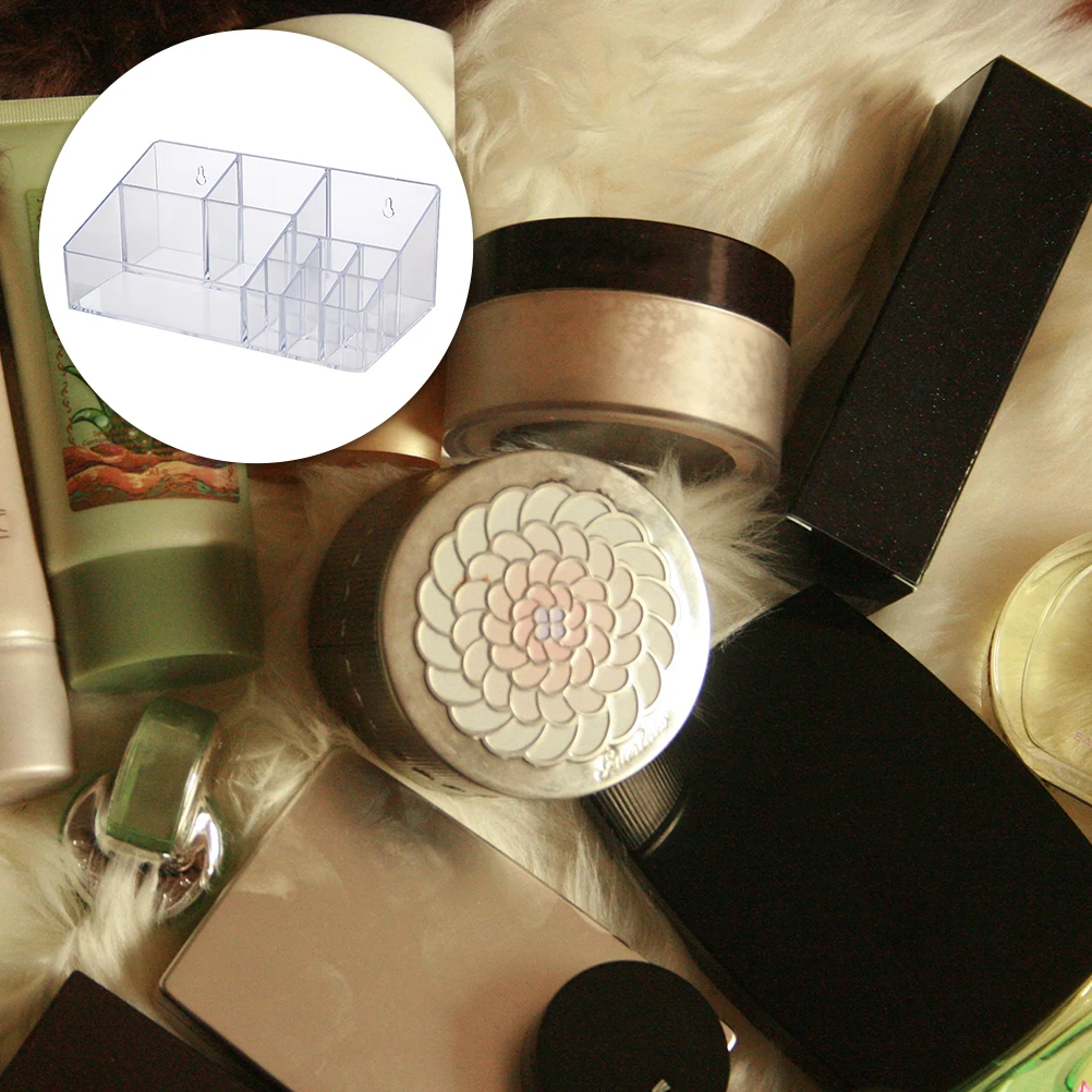 

Multifunctional Storage Box Transparent Desktop Organizer Container for Cosmetics Pens Hanging Sundry Rack Practical Case