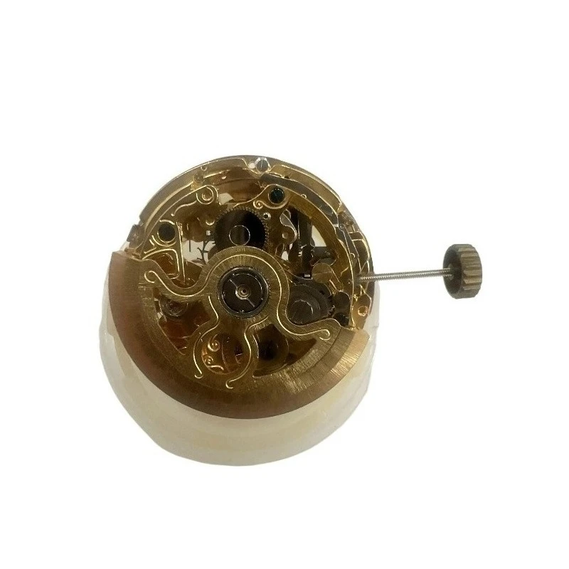 For Watch Accessories, Automatic Mechanical 2189 Seven-pin Movement, Hollow Movement, Gold Machine