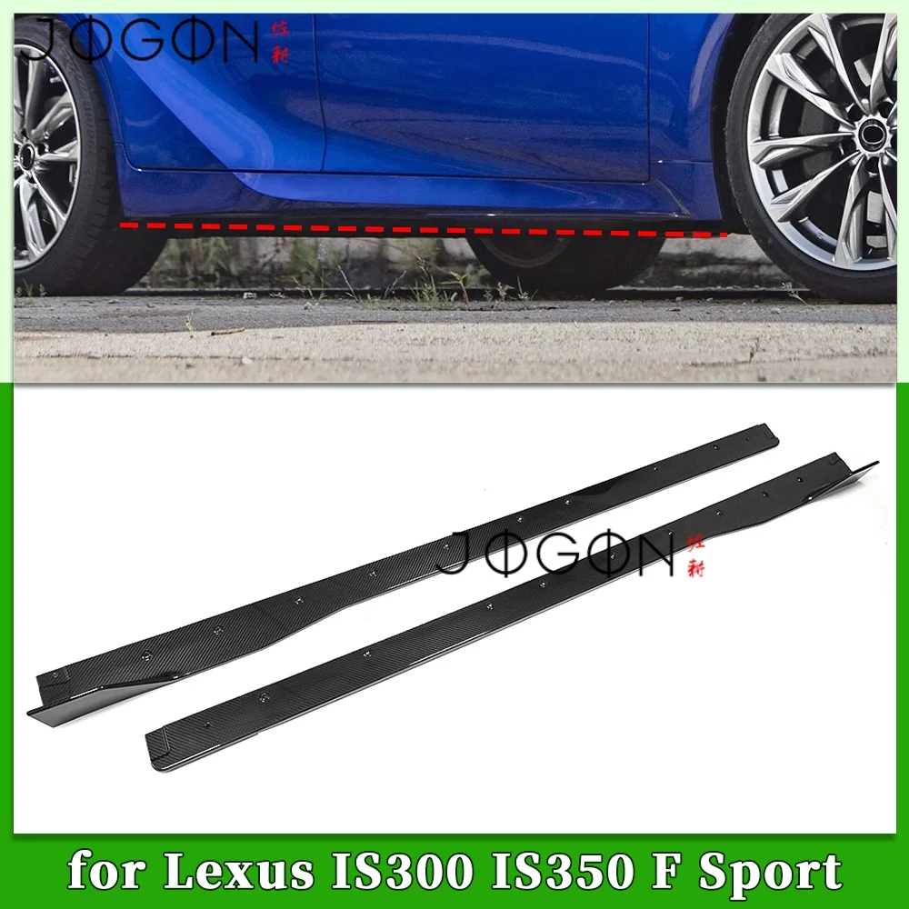 

Replacement Carbon Car Side Skirts Bodykit Extension Cover Trim Car Accessories For Lexus IS300 IS350 IS500 F-Sport 2021-2024