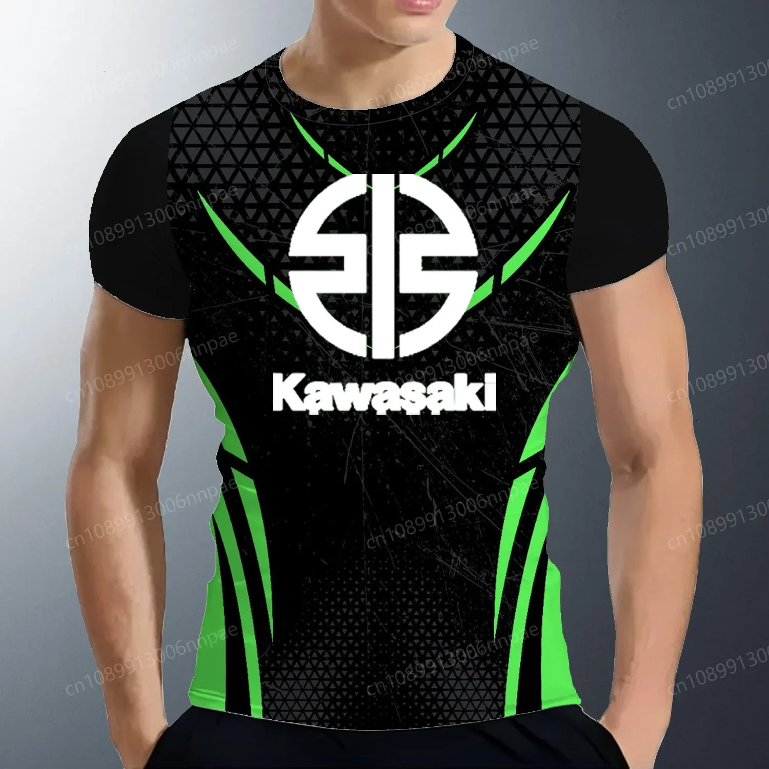 

Kawasaki Tee Shirt Men Adventure Short Sleeve High-quality Men's Clothing Motorcycle Oversized T-shirt Top Y2k Fashion Man 2024