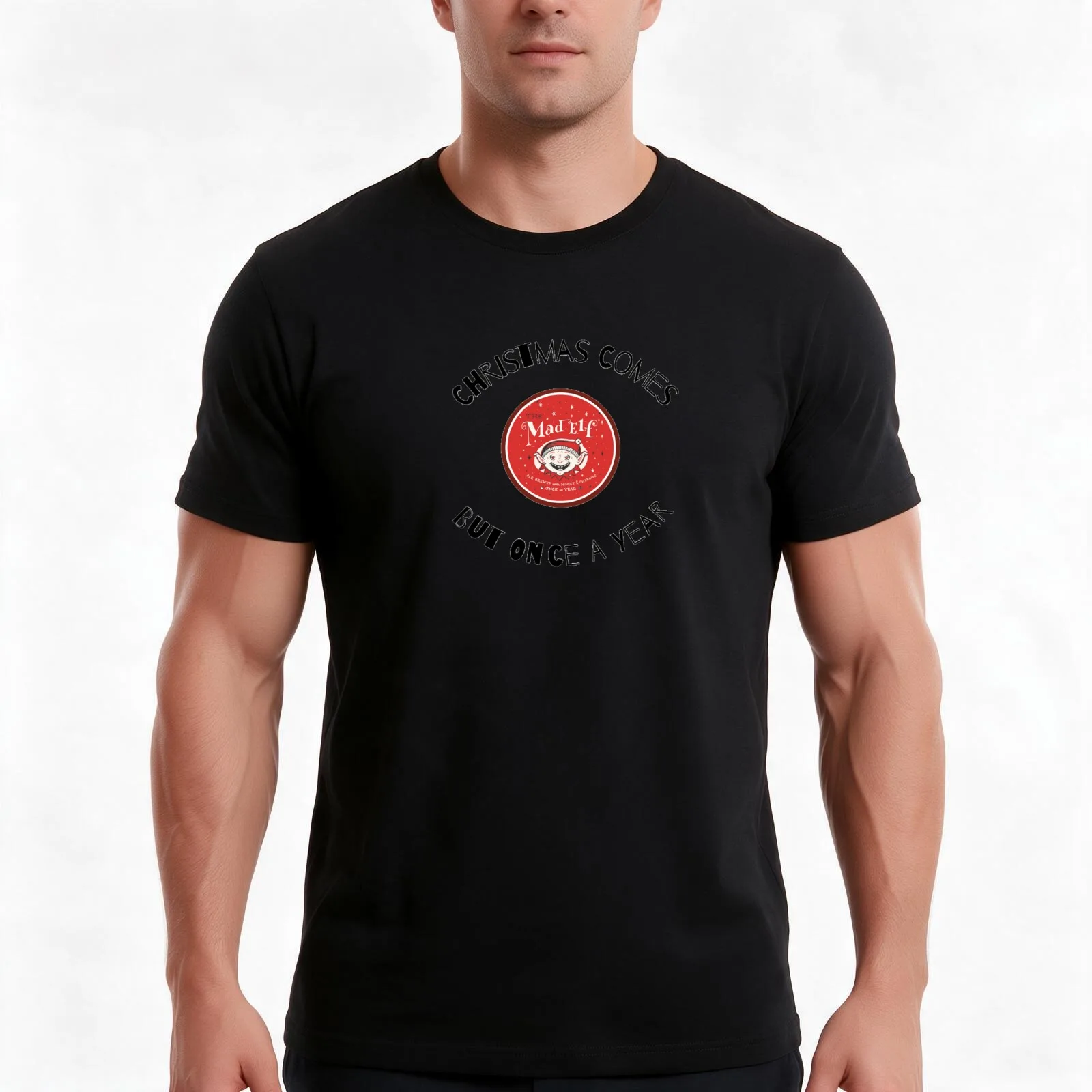 Troegs Brewery Mad Elf T-Shirt Summer Casual Cotton Tee Oversized Streetwear Tops Vintage Graphic Print Unisex Men Women