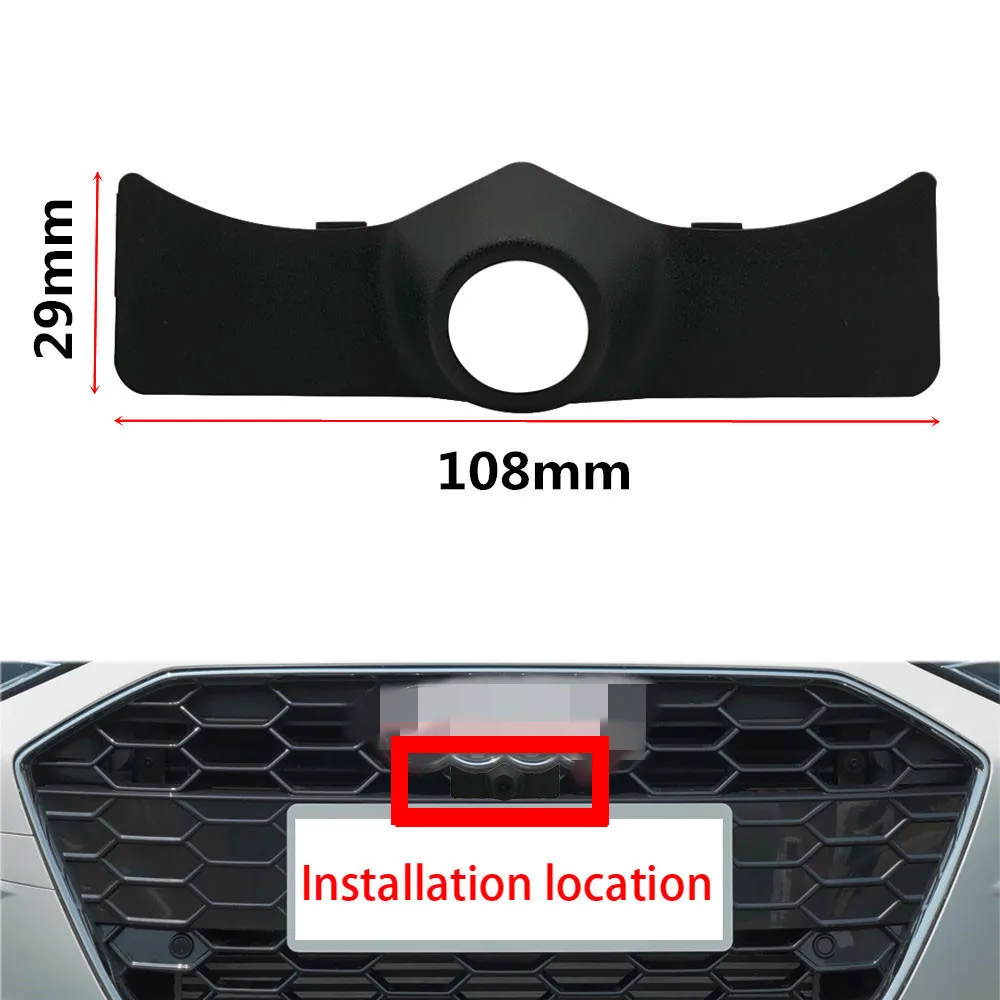 YIFOUM Car Front View Positive Logo Camera Bracket Shell Frame Housing For Audi A4 A4L B9 8W 2019 2020