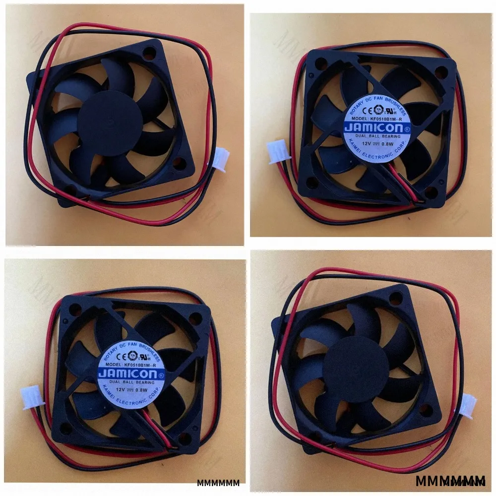 TT  JAMICON KF0510B1M-R DC12V 0.8W 5CM 5010 Silent Cooling Fan