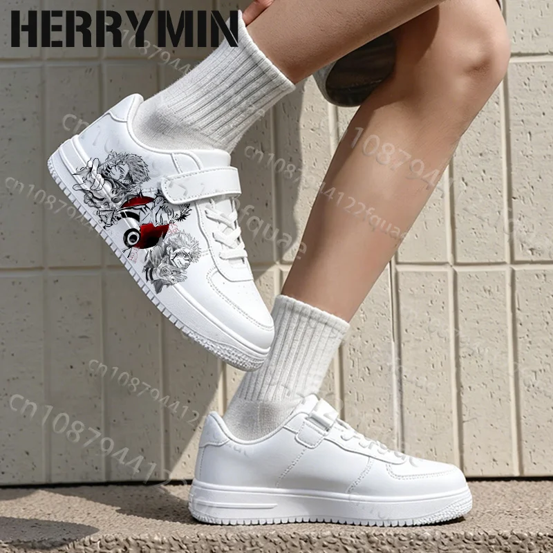 New Model Boys Girls Ryomen Sukuna Print Parent Child Shoes Woman Parity Suitable Outdoor Casual Sneaker