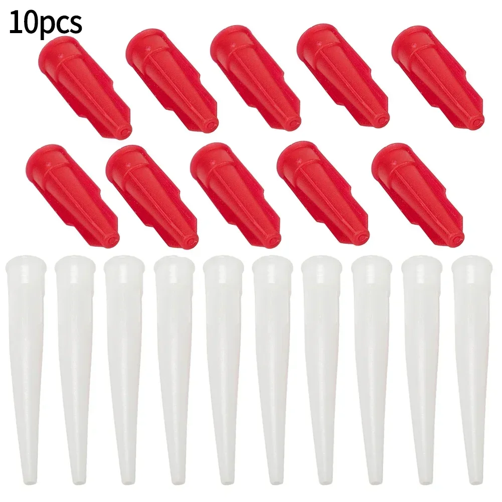 10pcs Silicone Tube Nozzle Cap E-Sealable Mastic Cartridge Spare Nozzles Screw Cover For Silicone Caulking Pipes Spare Nozzles