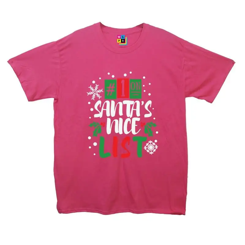 

Number 1 On Santa's Nice List Christmas T Shirt