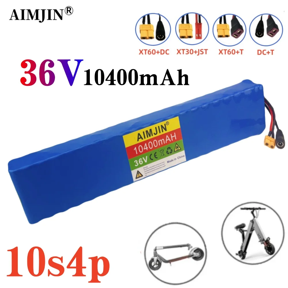 

10S4P 36V 10400mAh electric scooter lithium battery 18650 battery pack 36V 10.4Ah electric scooter battery