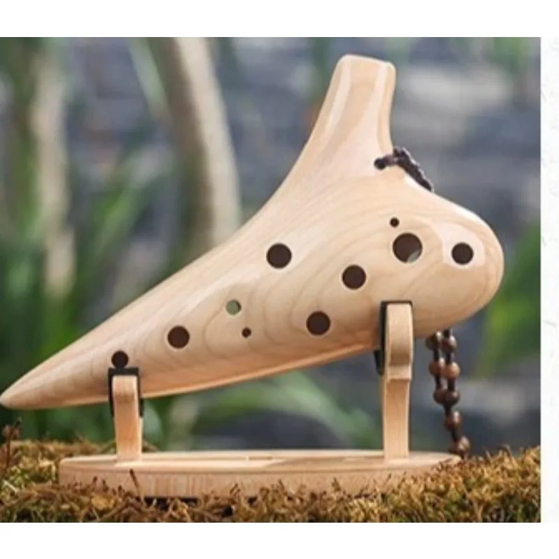 AC Tune 12 Hole Pottery Flute Alto Beginner Introduction Professional Adult Wooden Folk Musical Instruments