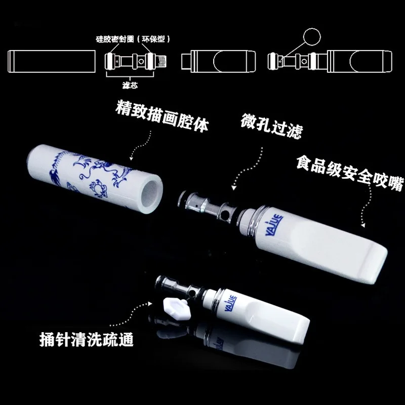 Draagbare microfilter sigarettenmondstuk voor dikke dunne persoonlijke sigarettenfilters Verminder teer afneembare sigarettenfilter