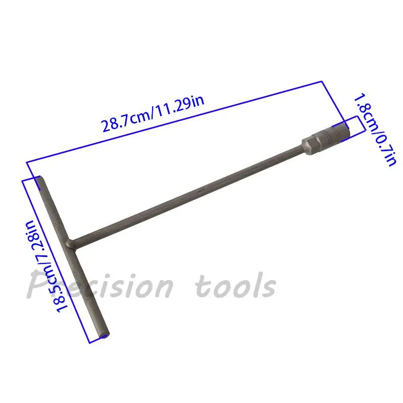 ประแจกระบอกหกเหลี่ยมแบบมีด้ามจับรูปตัว T ขนาด 8 มม. 13 มม. 14 มม. ประแจกระบอกรูปตัว T     เครื่องมือซ่อมแซมแบบใช้มือ