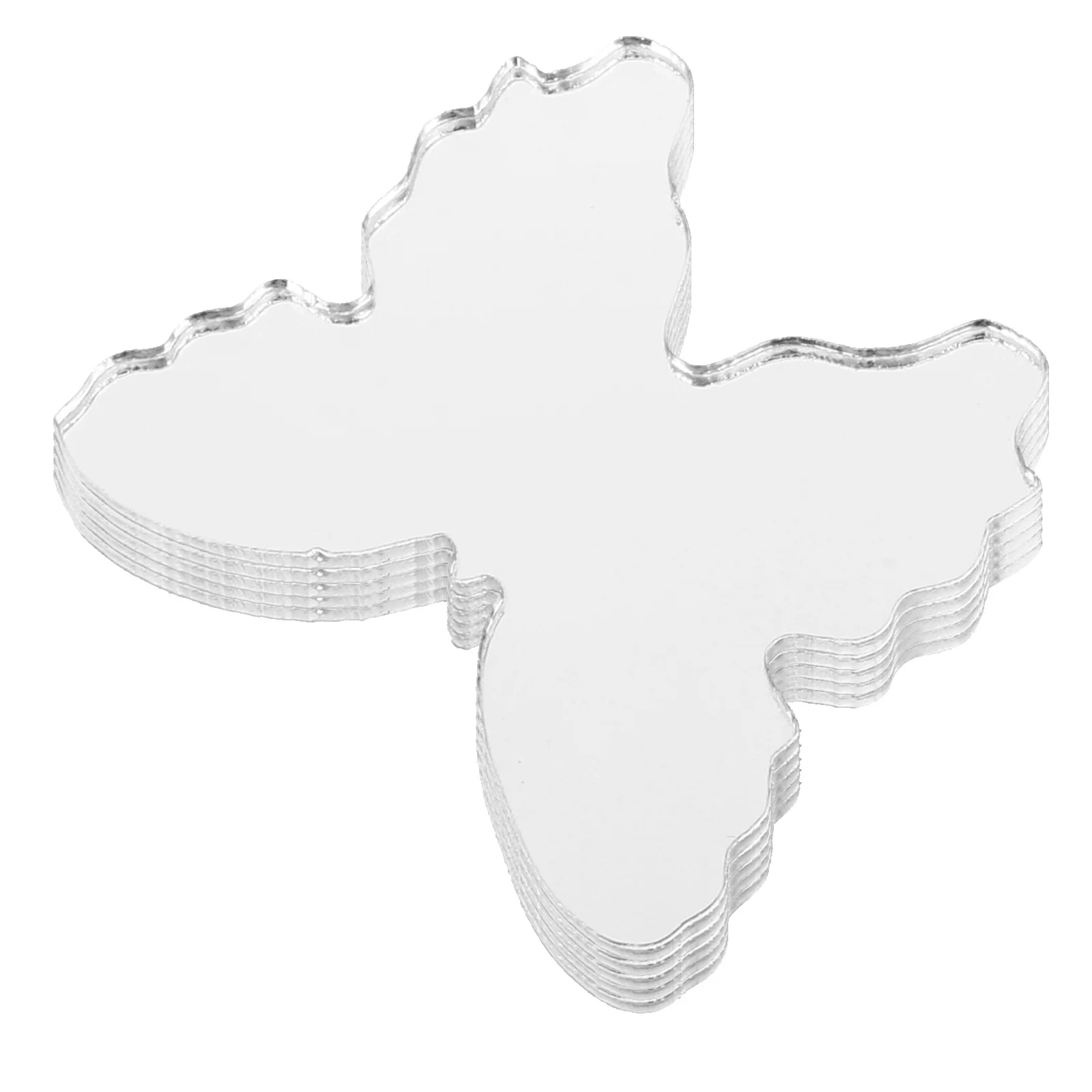 

5Pcs Mini Butterfly Shaped Acrylic Mirror Sticker Self Adhesive Phone Back Makeup Mirrors Pocket Mirror Decals Stick on