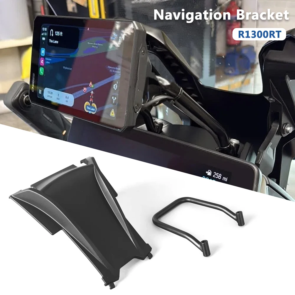 

Motorcycle Modify Phone Holder Stand GPS Mount Navigator Plate Bracket For BMW R1300RT R1300 RT 2025 2026 Front windshield GPS