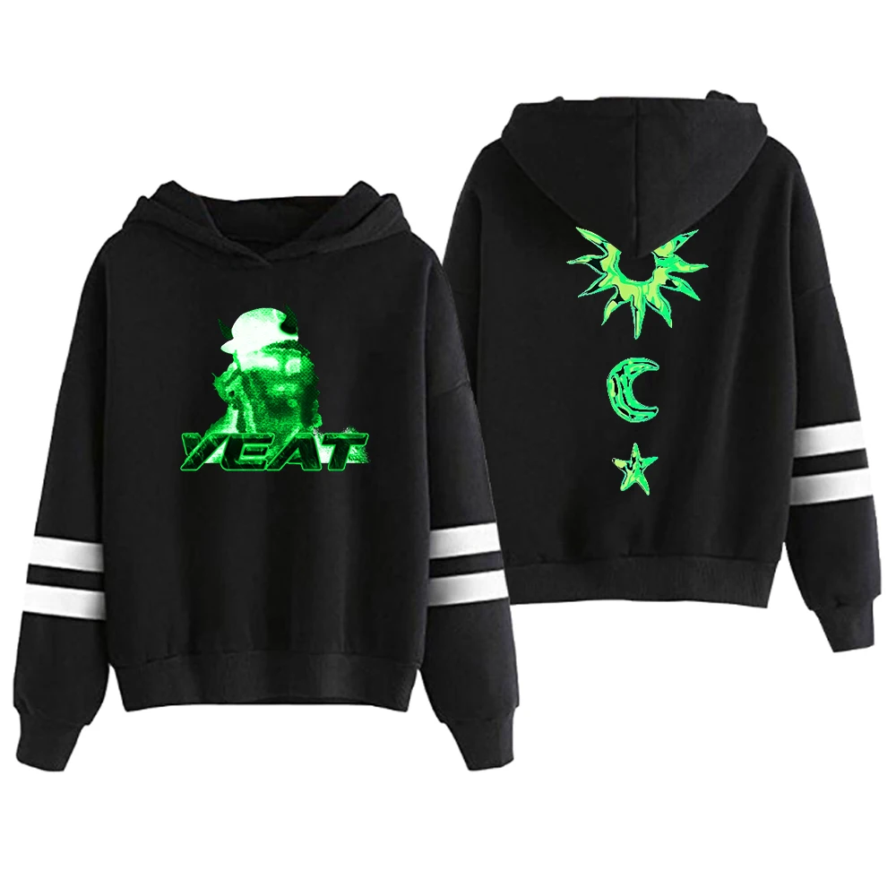 

Yeat Rapper Hoodie 2 Alive Tour Vintage Merch Parallel Bars Sleeve Streetwear Women Men Hooded Sweatshirt 2023 Hip Hop Clothes