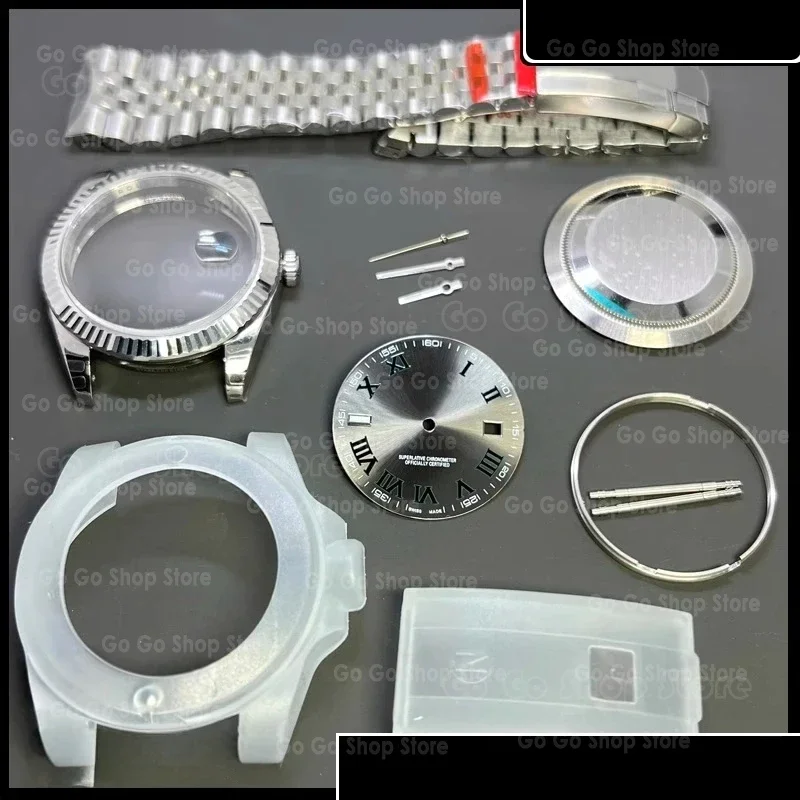 Assemble watch accessories Case adapts to Swiss ETA2824 2836 3235 movement 904 steel case cover 41MM