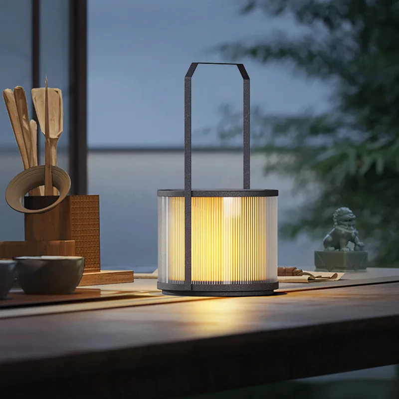 

Solar panel antique portable basket luminous lamp portable floor lamp