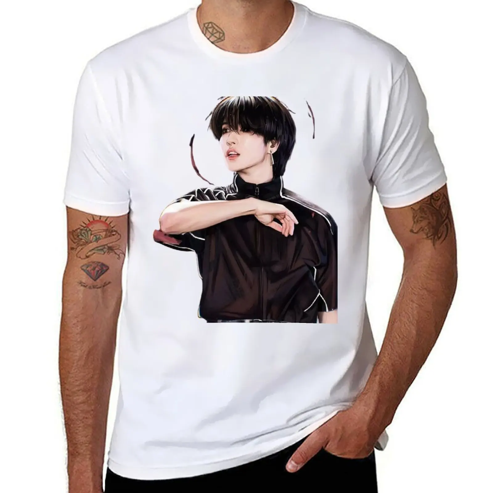 

Han Skz T-Shirt funny t shirts cotton t shirts with prints T-Shirt