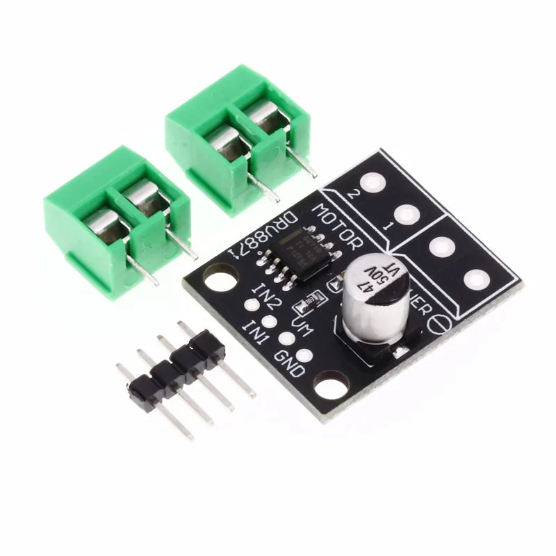 DRV8871 H-Bridge Brushed DC Motor Driver Breakout Board For Arduino PWM Control 3.6A Max Internal Current Sense 6.5V To 45V