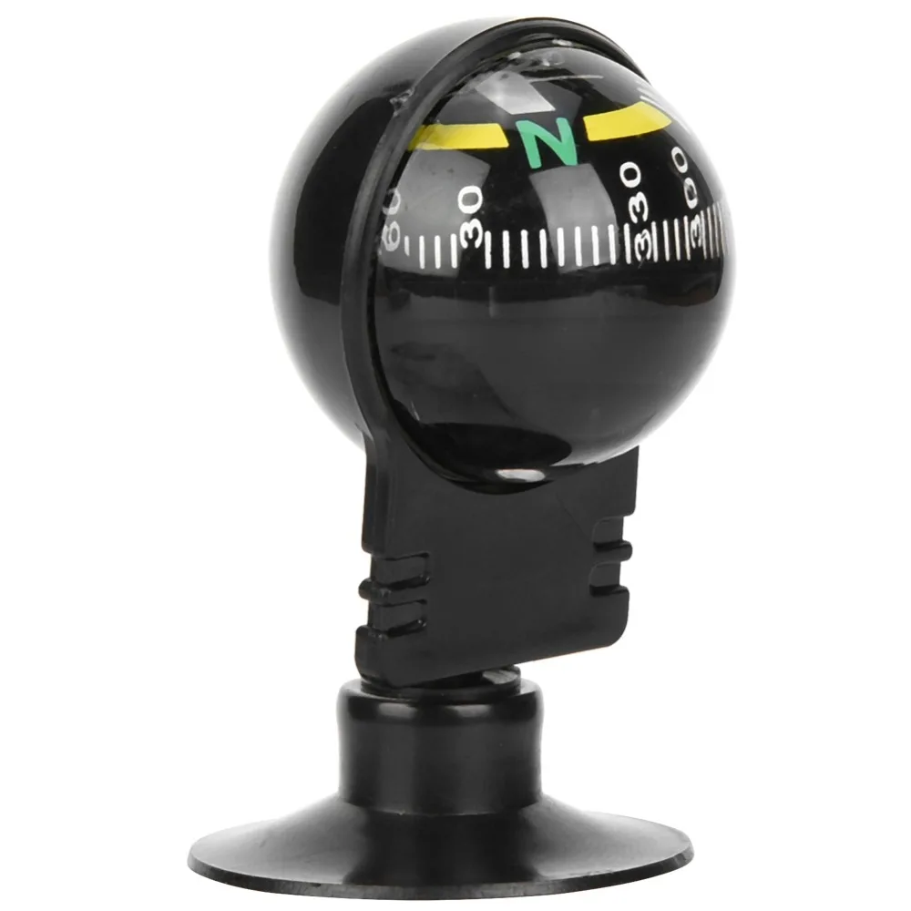 Picture 5: 2 Pcs Durable Suction Cup Moun Car Compass Ball Adjustable Black Navigation Guide Ball Portable Car Compass Car Dashboard