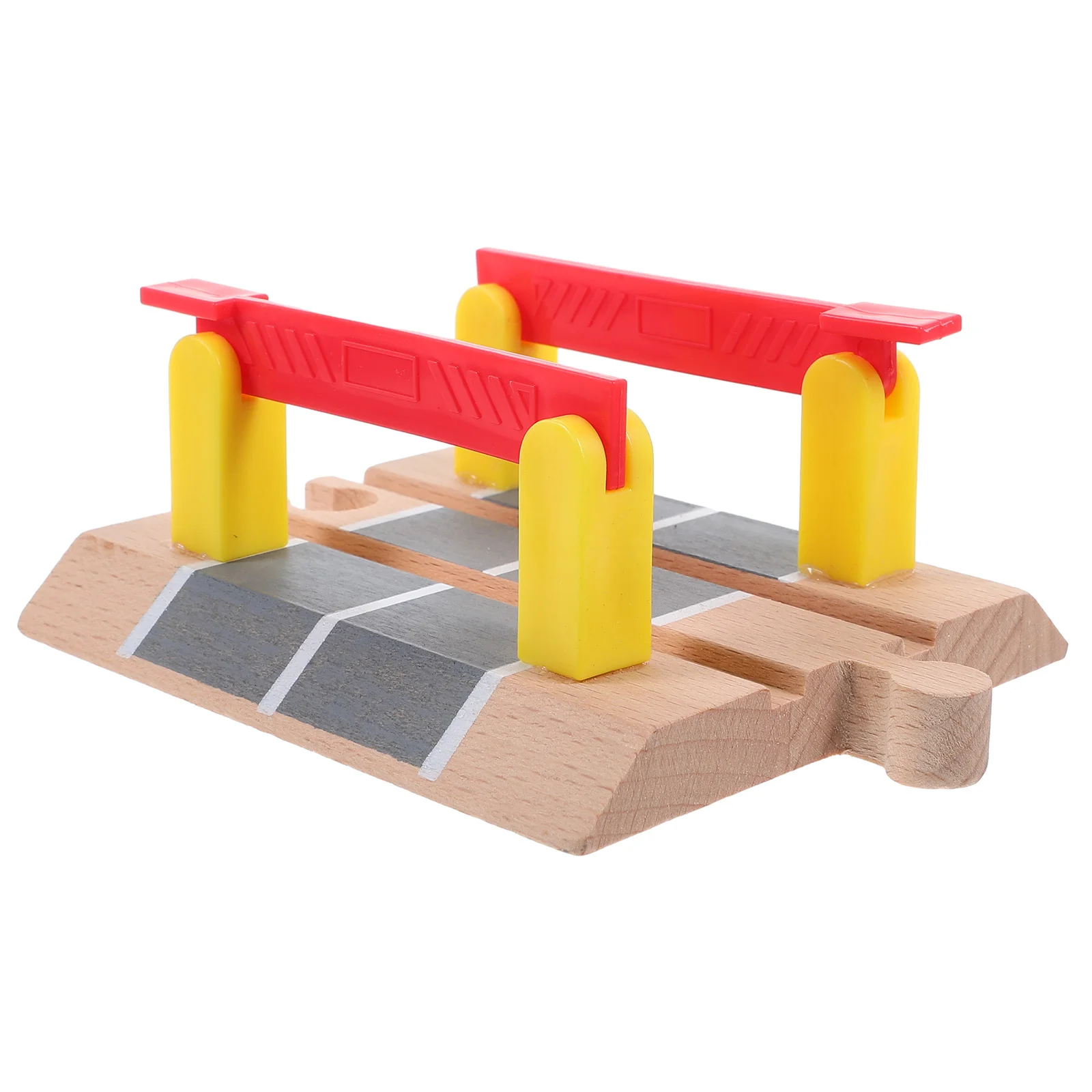 Train Track Accessories Railing Barrier Model Puzzle Railway Road Block Plaything Trains Wood Funny Simulation Barricade