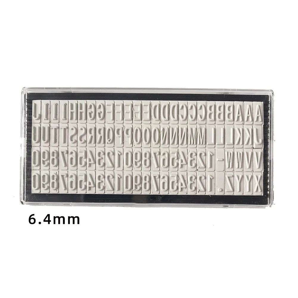 DIY typeface Dial Desk Accessories Stamps Daters Changeable Rubber Stamp for Digital Lettering 3mm/4mm/64mm Type