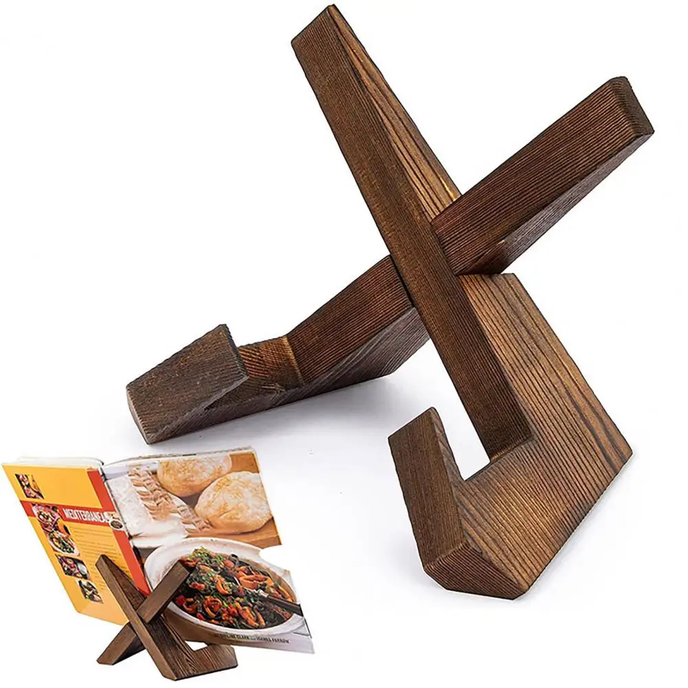 Plate Stand Bowl Display Holder Smooth Edge Burr Free Stable Strong Load-bearing Desktop Plate Display Wooden Easel Frame Holder