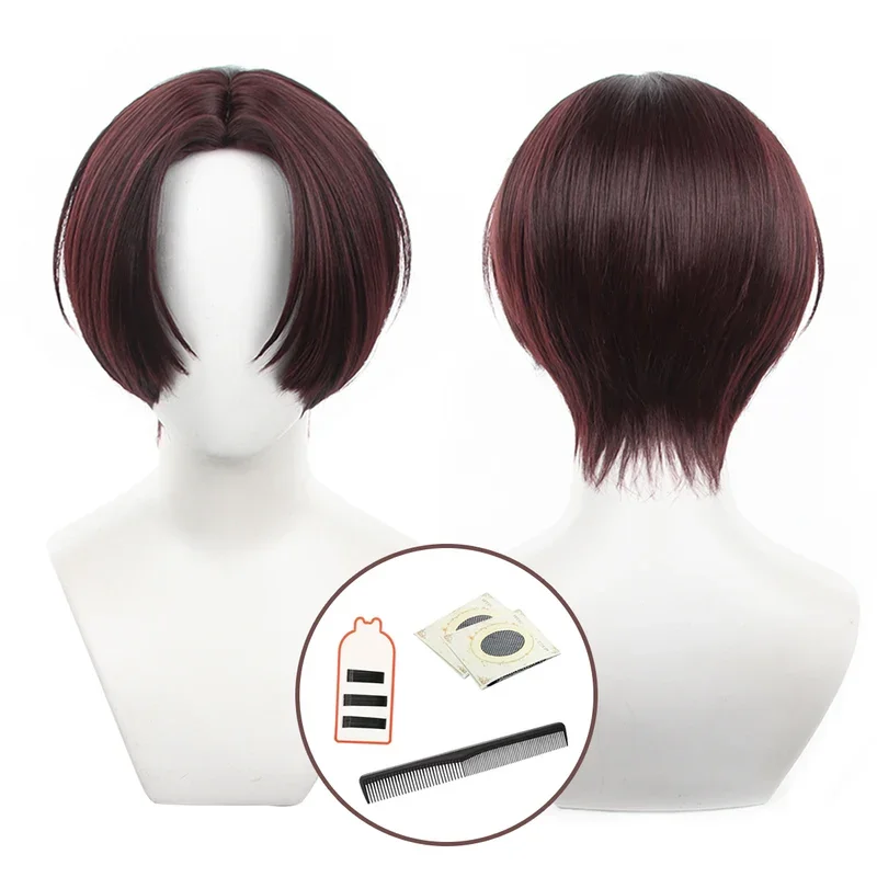 HOLOUN cortavientos Anime Hayato Suo Cosplay peluca Rosa red fibra sintética ajustable tamaño regalo de Halloween