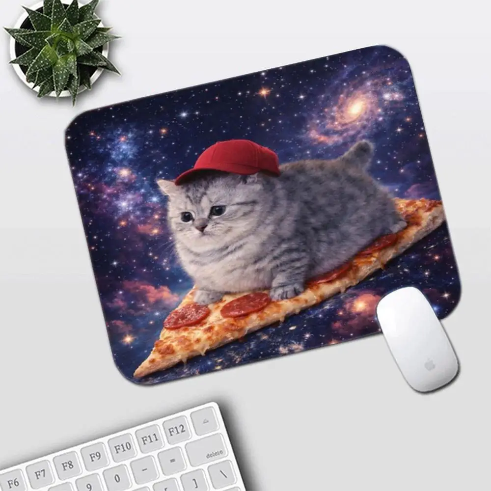 Anime Table Mat Taco Cosplay Kitten Travel In Outer Space Mouse Pads For Laptop Gaming Playmat