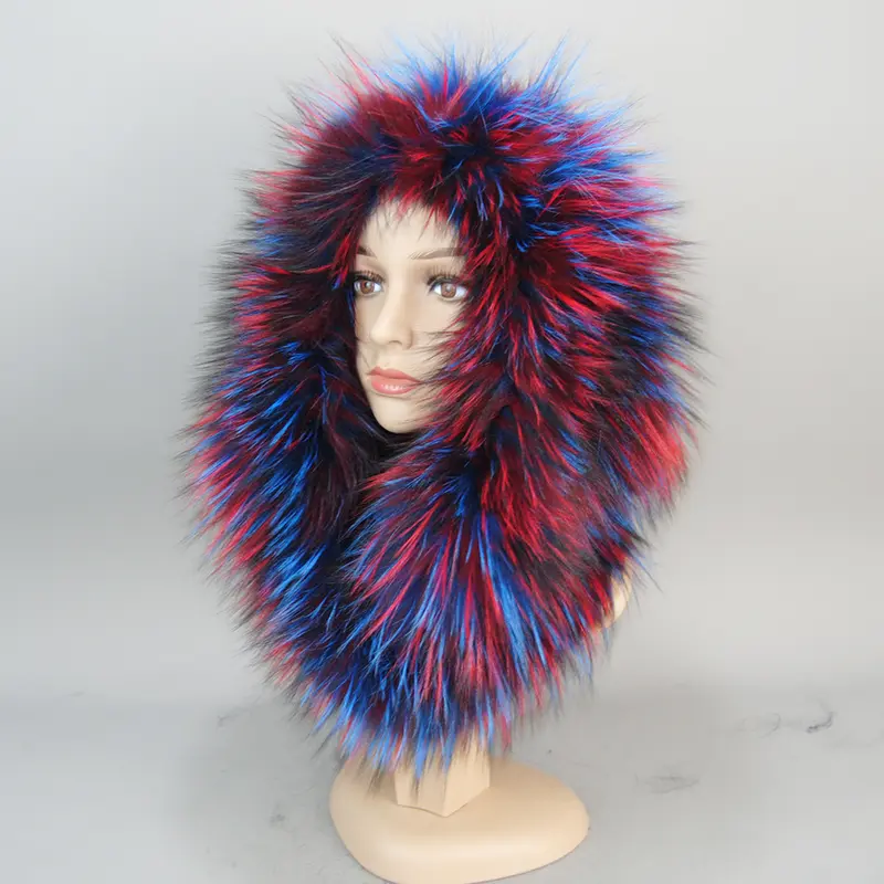 Luxury Knit Genuine Fur Caps Muffler Winter Thick Women 100% Natural Fox Fur Hat Scarves Lady Warm Fluffy Real Fox Fur Hat Scarf - Image 11